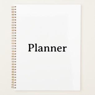 Standaard 8,5" x 11" harde kaft, gouden spiraal planner