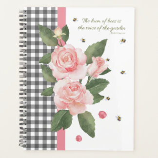 Standaard 8,5 x 11-kanton, zwarte spiraal planner