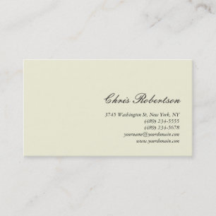 Standaard Beige Calligrafiescript - Visitekaartje