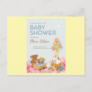 Standaard Briefkaart Baby Shower Uitnodigingen