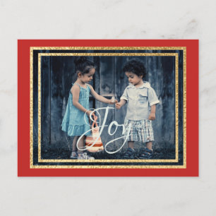 Standaard Briefkaart kerstschijven/groene inkt