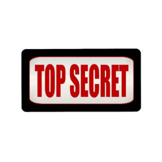 Standaard Business Top Secret Medium Label