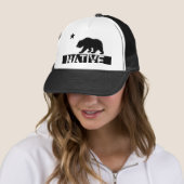 Standaard Californische zwarte beer, vlaggensymboo Trucker Pet (In situ)