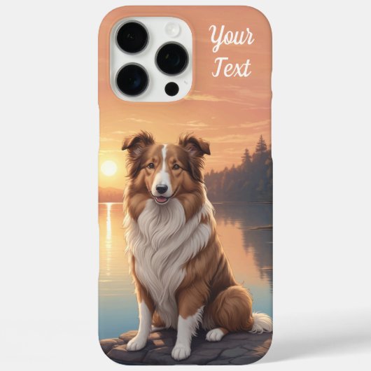 Standaard Collie bij Lake Case-Mate iPhone Case (Achterkant)