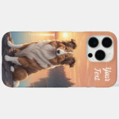 Standaard Collie bij Lake Case-Mate iPhone Case (Achterkant (horizontaal))