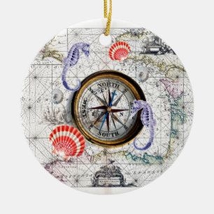 standaard compass keramisch ornament