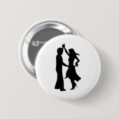 Standaard danskoppel ronde button 5,7 cm (Voorkant /achterkant)