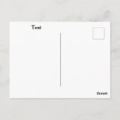 Standaard draaiend Briefkaart (Achterkant)