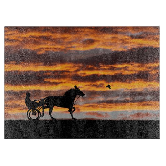 Standaard fokdraf renpaard snijplank (Voorkant)