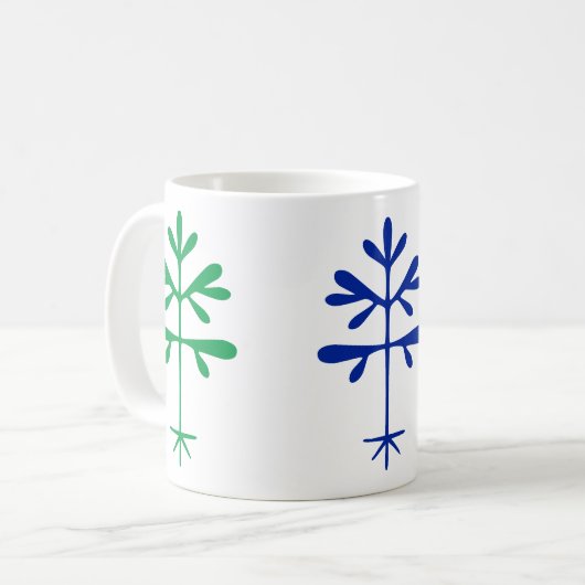 Standaard Grootte Triple Sapling Mok (Voorkant links)