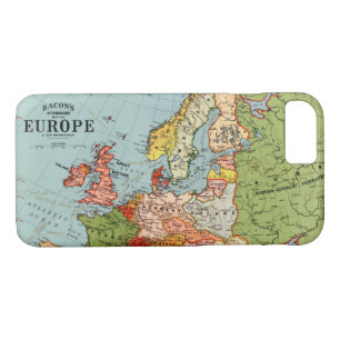 Standaard kaart van de Europa 20e eeuw iPhone 8/7 Hoesje