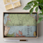 Standaard kaart van de  Europa 20e eeuw Tissuepapier (Geschenk)