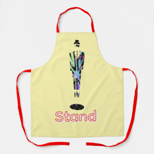 Standaard Logo Solitaire Man Geel Schort