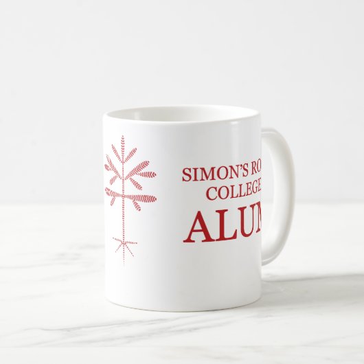 Standaard maat "SRC Alum" Mok met Red Sapling (Voorkant rechts)