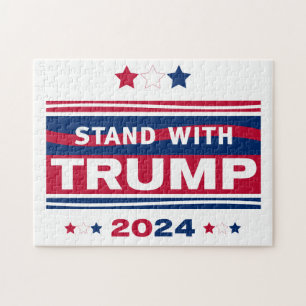 Standaard met Trump~2024~MAGA Legpuzzel