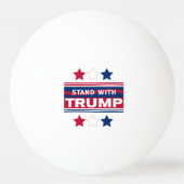 Standaard met Trump~2024~MAGA Pingpongballen (Voorkant)