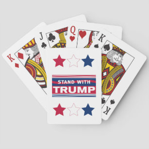 Standaard met Trump~2024~MAGA Pokerkaarten