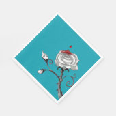 Standaard papieren servetten 'De Rozen rood schild (Hoek)