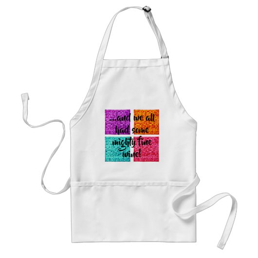 Standaard Passover Mighty Fine Wine Apron Standaard Schort (Voorkant)