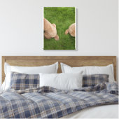 Standaard poedel 5 canvas afdruk (Insitu (Slaapkamer))