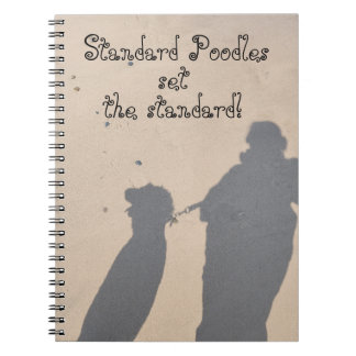 Standaard Poodles Zetten De Standaard Notitieboek
