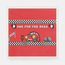 STANDAARD RODE RACECAR DOEKJES, ZWART