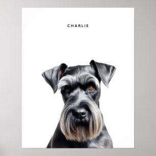 Standaard Schnauzer gepersonaliseerde print