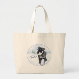 Standaard Schnauzer Noel Grote Tote Bag