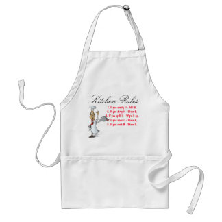 Standaard Schort met regels voor afkappen en keuke