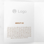 Standaard uw kleur Corporate Flat Drieluik Kaart (Binnenzijde eerst)