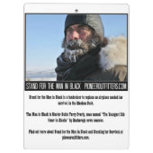 Standaard voor het Man in zwart Klembord (Achterkant)