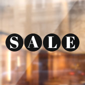 Standaard winkelvenster Verkoop zwart venster Vers Raamsticker (Vel 2)