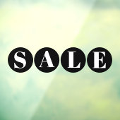 Standaard winkelvenster Verkoop zwart venster Vers Raamsticker (Vel 3)