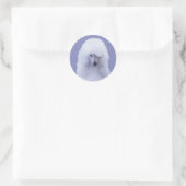 Standaard Wit-kleurenschilderen - Oorspronkelijke Ronde Sticker (Tas)