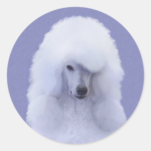 Standaard Wit-kleurenschilderen - Oorspronkelijke Ronde Sticker (Voorkant)
