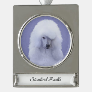 Standaard Wit-kleurenschilderen - Oorspronkelijke Verzilverd Banner Ornament
