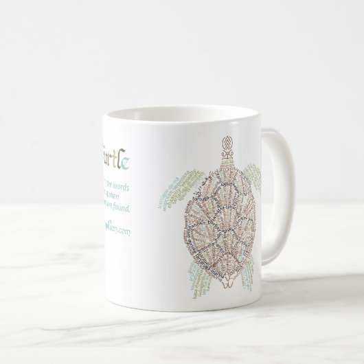 Standaard Zee Turtle Mok (Voorkant rechts)