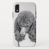 Standaard zwart-witschilderwerk met wieltjes Case-Mate iPhone case (Achterkant)