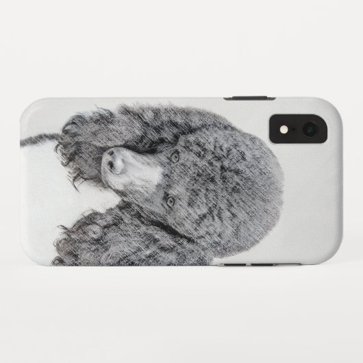 Standaard zwart-witschilderwerk met wieltjes Case-Mate iPhone case (Achterkant (horizontaal))