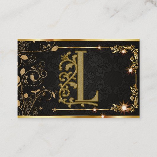 Standaard zwarte haarstaartstylist script visitekaartje (Voorkant)