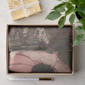 Standaard zwarte poedel boho  decoupage tissuepapier (Geschenk)