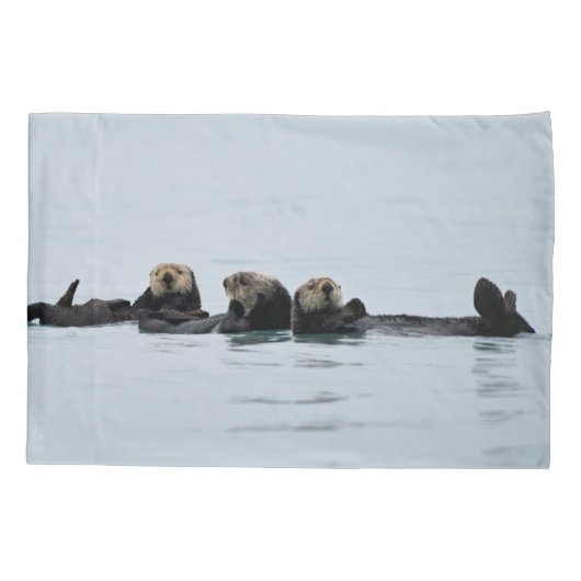 StandaardKussensloop van otters Kussensloop (Achterkant-Links)