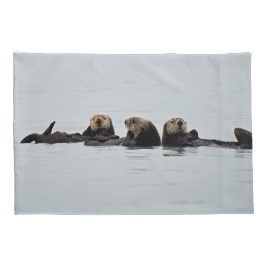 StandaardKussensloop van otters Kussensloop (Achterkant-Rechts)