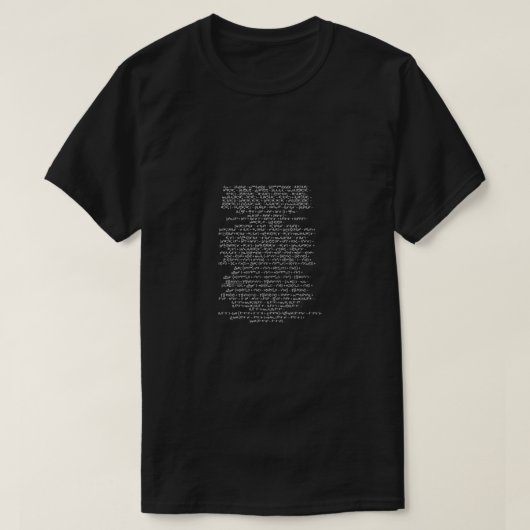 Standaardmodel Lagrangian Higgs Boson Formule Phys T-shirt (Design voorkant)