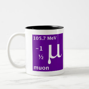 Standaardmodel (muon) tweekleurige koffiemok
