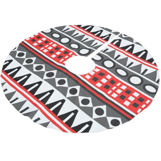 Standaardpatroon Aztec Kerstboom Rok (Gekanteld)