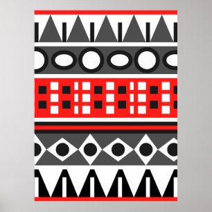 Standaardpatroon Aztec Poster
