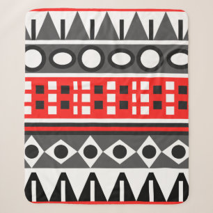 Standaardpatroon Aztec Sherpa Deken