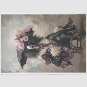 Standaardpoedel Bohemian Rhapsody Decoupage Tissuepapier