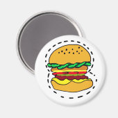 Standard, 2¼ Inch Circle Magnet Magneet (Voorkant / Achterkant)